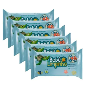 Kit 6 Toalha Umedecida Bebê Limpinho - 840 toalhinhas Kit Toalha Umedecida Bebê Limpinho - 840 Unidades