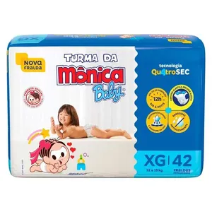 Fralda Descartável Turma Da Mônica Mega Xg c/42 Unidades