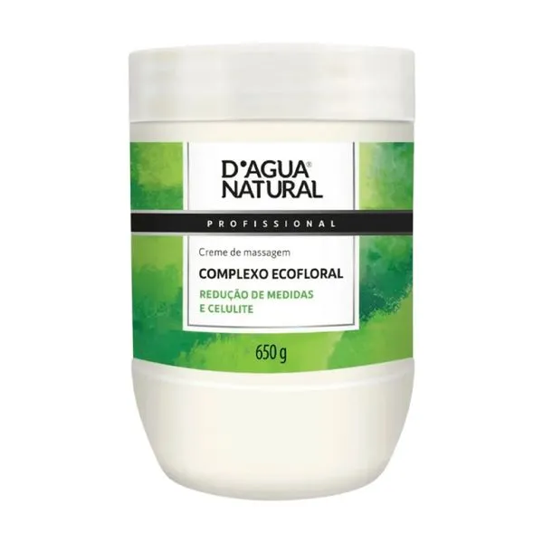 Creme De Massagem D'agua Natural Ecofloral 650g
