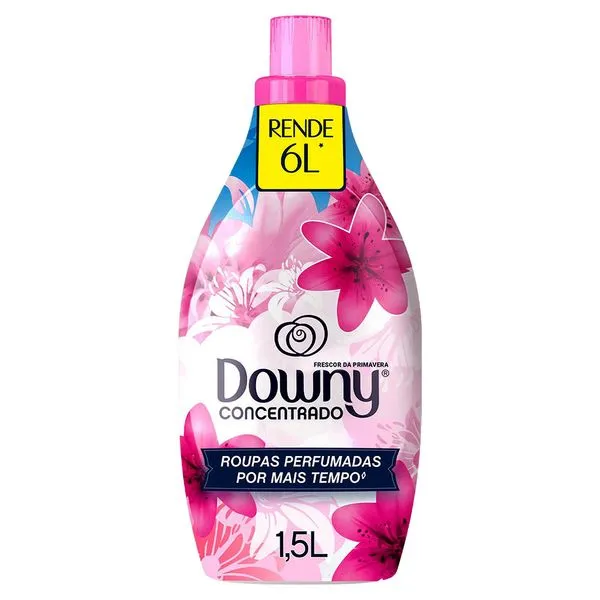 Amaciante de Roupa Concentrado Frescor da Primavera Downy Frasco 1,5l
