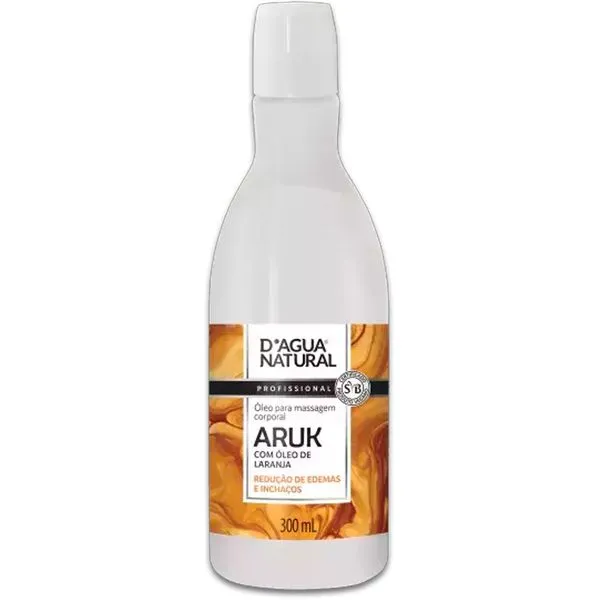 Óleo De Massagem D'agua Natural Aruk Laranja 300ml