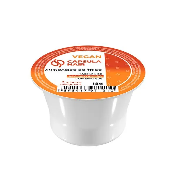 Capsula Hair Hidratante Vegana Aminoácido De Trigo 18g