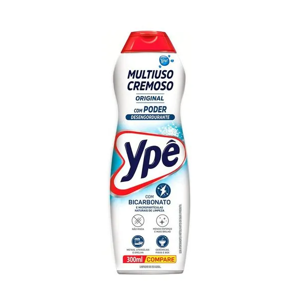 Saponáceo Ypê Multiuso Cremoso Original 300ml Limpador Cremoso Ypê Premium Original 300ml