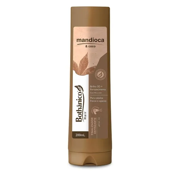 Finalizador Bothânico Hair Defrizante Mandioca E Coco 200ml
