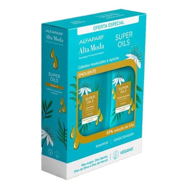 Kit Shampoo + Condicionador Alta Moda Super Oils 300ml