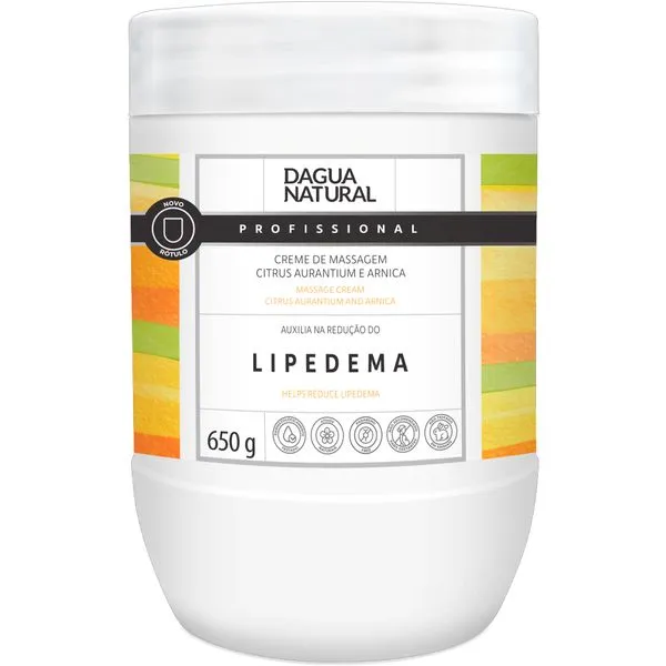 Creme De Massagem D'agua Natural Citrus Aurantium 650g