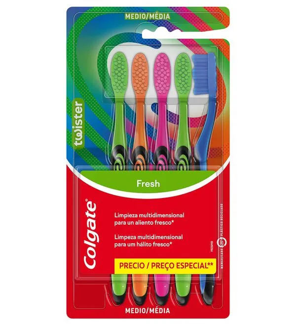 Escova Dental Média Colgate Colors 5 Unidades