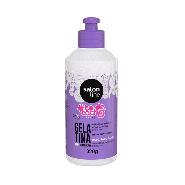 Gelatina Capilar Salon Line Tô De Cacho Alta Definição 320g