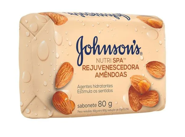 Sabonete em Barra Johnsons Nutri Spa Rejuvenescedora Amêndoas 80g