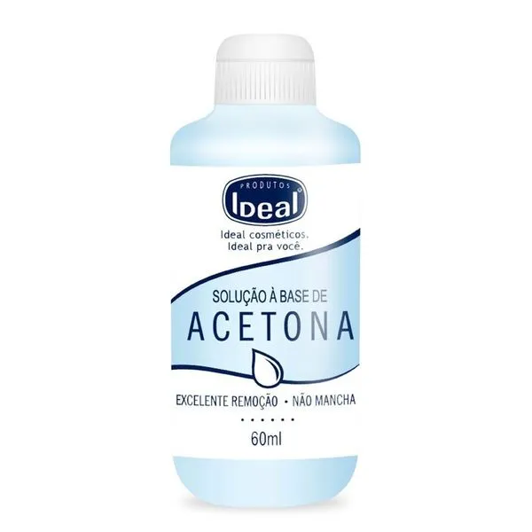 Removedor De Esmalte Ideal A Base Acetona 60ml