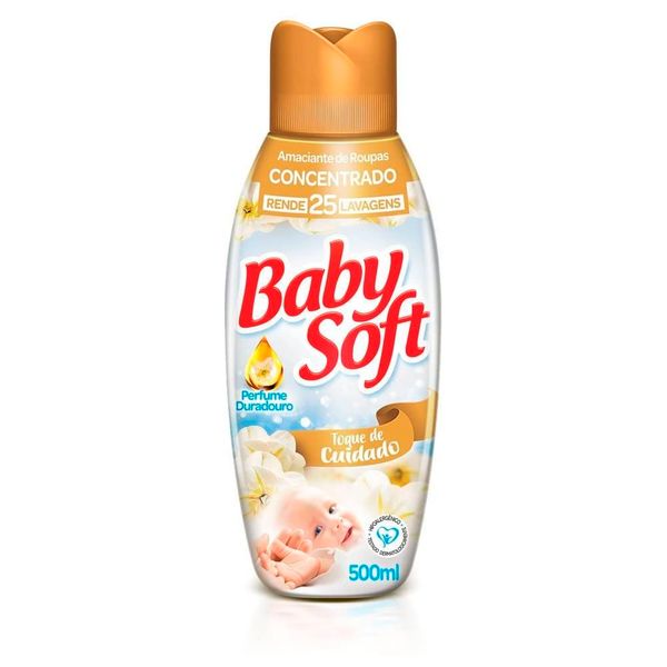 Amaciante De Roupa Baby Soft Concentrado Toque De Cuidado 500ml