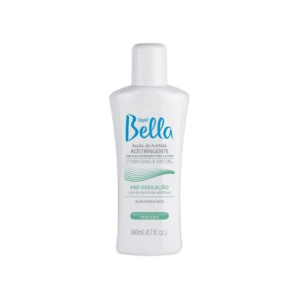 Depil Bella Loção Pré Depilatória de Hortelã 140 ml