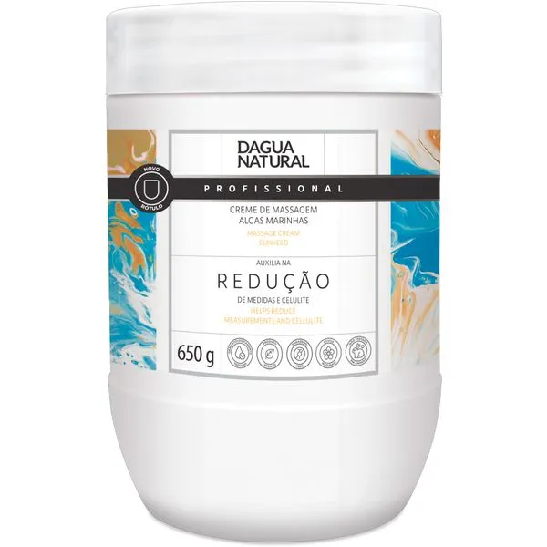 Creme De Massagem D'agua Natural Algas Marinhas 650g