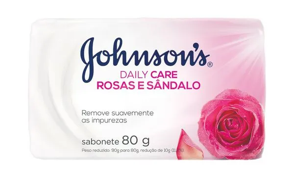 Sabonete em Barra Johnsons Daily Care Rosas e Sândalo 80g