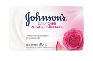 Sabonete em Barra Johnsons Daily Care Rosas e Sândalo 80g