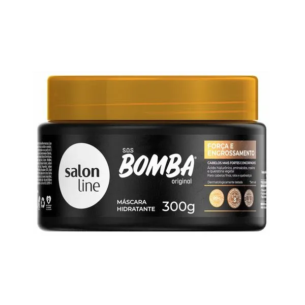 Creme Para Tratamento Salon Line Bomba 300ml Força E Engrossamento