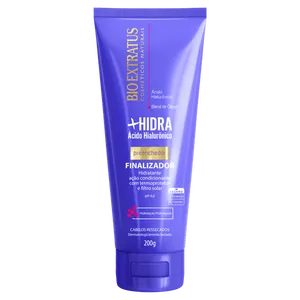 Finalizador capilar +Hidra sem enxágue 200g Bio Extratus para cabelos ressecados FIN BIO EXTRATUS HIDRA AC HIALU 200G