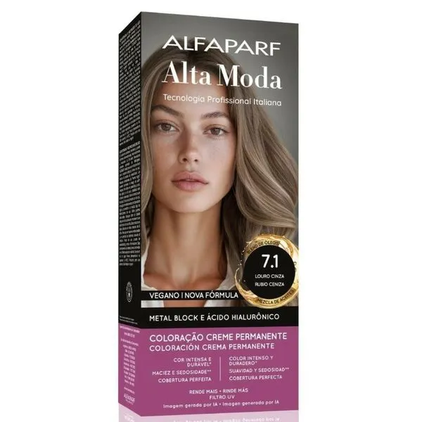 Tintura Altamoda 7.1 - Louro Cinza 150g
