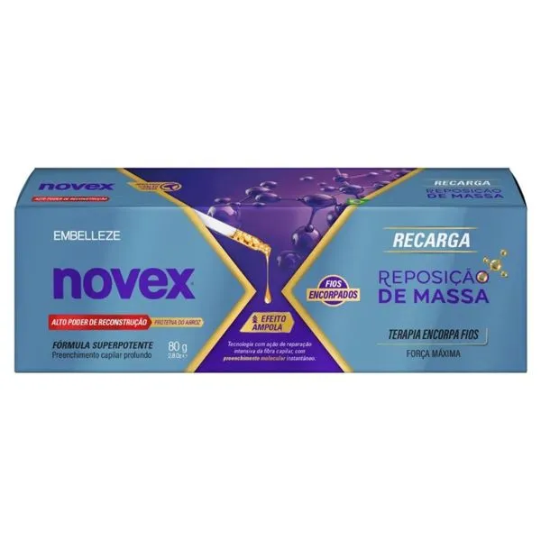 Máscara De Tratamento Capilar Novex Recarga Reposição De Massa 80g
