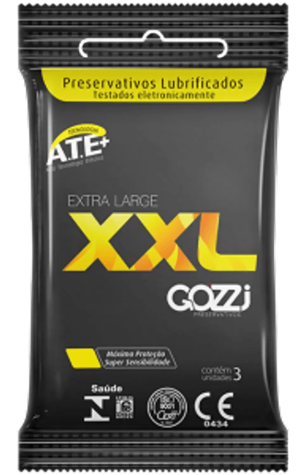 Preservativo Gozzi Ultra Sensitive XXL Com 3 Unidades