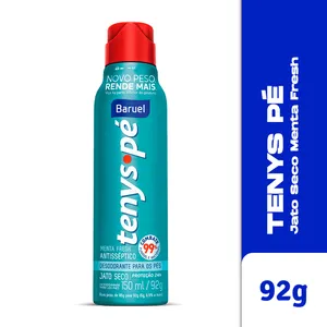 Desodorante para os Pés Tenys Pé Fresh Menta Antisséptico Jato Seco Aerossol 150ml