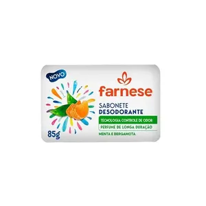 Sabonete Barra Desodorante Farnese Menta e Bergamota 85g