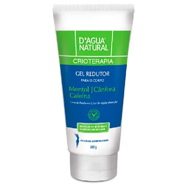Gel Massageador D'agua Natural Redutor De Cafeina 200g
