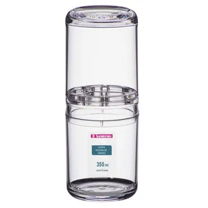 Porta Escova De Dente Transparente Sanremo 350ml