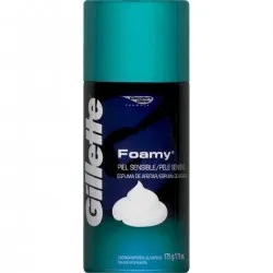 ESPUMA BARBEAR GILLETTE FOAMY SENSIVEL 175G