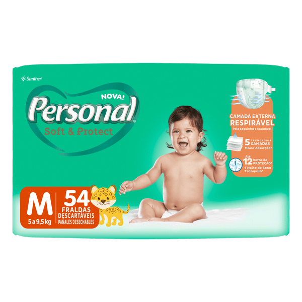 Personal Baby Fralda Mega M 54 Fr