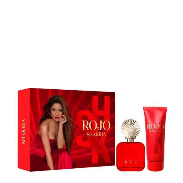 Shakira - Rojo Feminino - Kit Eau de Parfum 80ml + Body Lotion 75ml - Kit