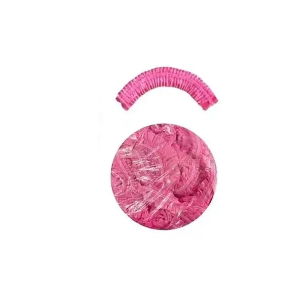 Touca Para Banho Alphaville Descartável Rosa Com 50 Unidades