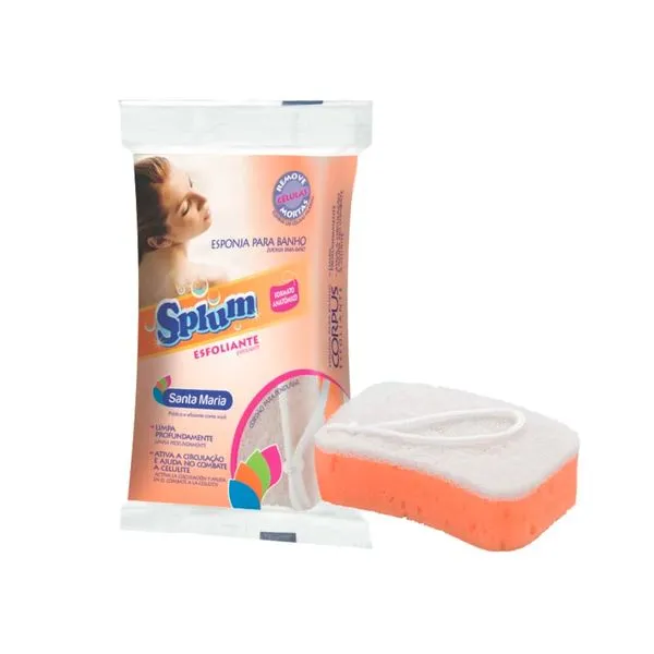 Esponja De Banho Santa Maria Splum Esfoliante