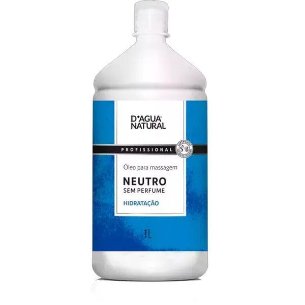 Óleo De Massagem D'agua Natural Neutro 1L