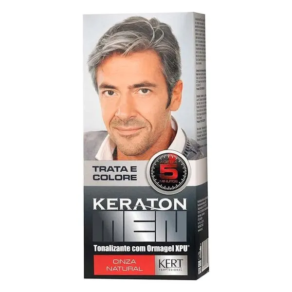 Tonalizante Keraton Men Cinza Natural