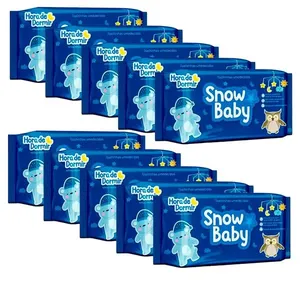 Kit Lenço Umedecido Snow Baby Hora De Dormir 140 Unidades - 10 Unidades