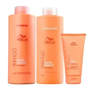 Kit Wella Invigo Nutri Enrich Shampoo 1L + Condicionador 1L + Máscara De Tratamento 150ml