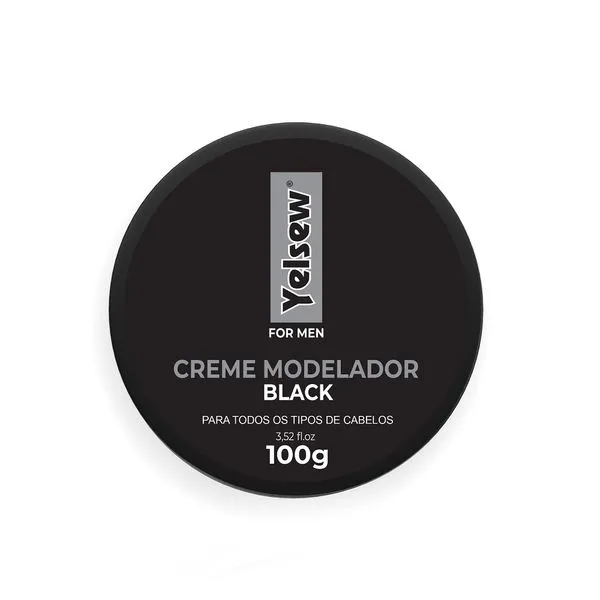 Creme Modelador Capilar Exclusive Essence Yelsew For Men Black 100g