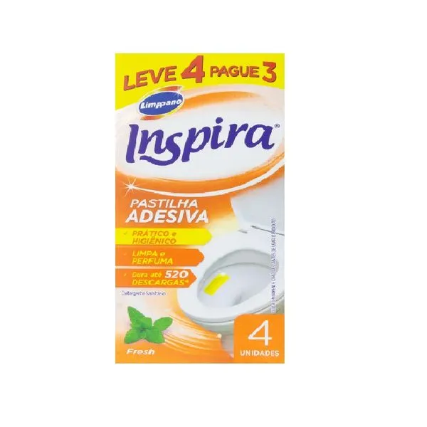 Kit Pastilha Sanitaria Inspira Fresh Leve 4 pague 3