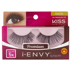 Cílios Postiços I-Envy Au Naturale 04 - Fios Naturais Longos e Volumosos Kiss NY Cilios Posticos I-Envy Au Naturale 04 Kpe11S - First Kiss