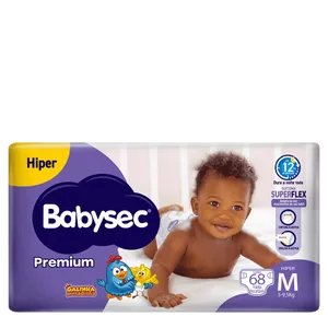 Fralda Babysec Premium Galinha Pintadinha M 68 Unidades