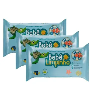 Kit 3 Toalha Umedecida Bebê Limpinho - 420 toalhinhas Kit Toalha Umedecida Bebê Limpinho - 420 Unidades