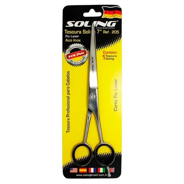 Tesoura Profissional Para Cabelos Soling Fio Laser 7