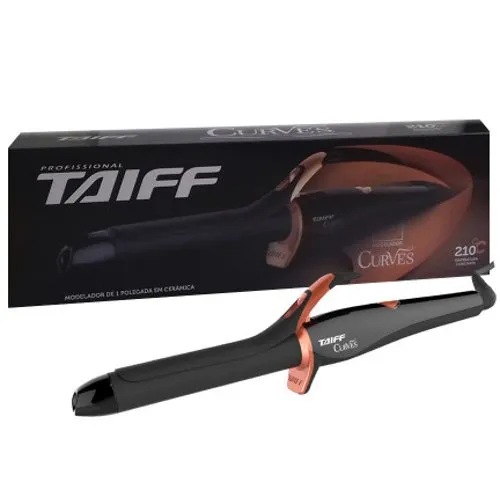 Modelador Babyliss Taiff Curves 25mm Cerâmica 48W Preto