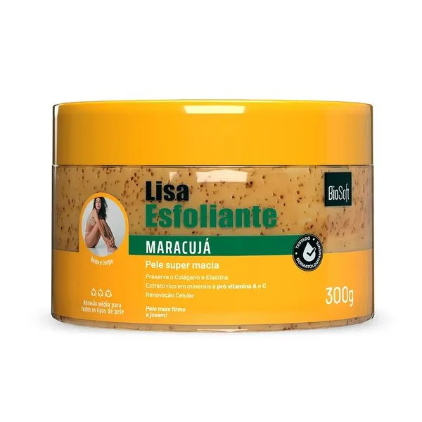 Creme Esfoliante Maracujá BioSoft Lisa 300g
