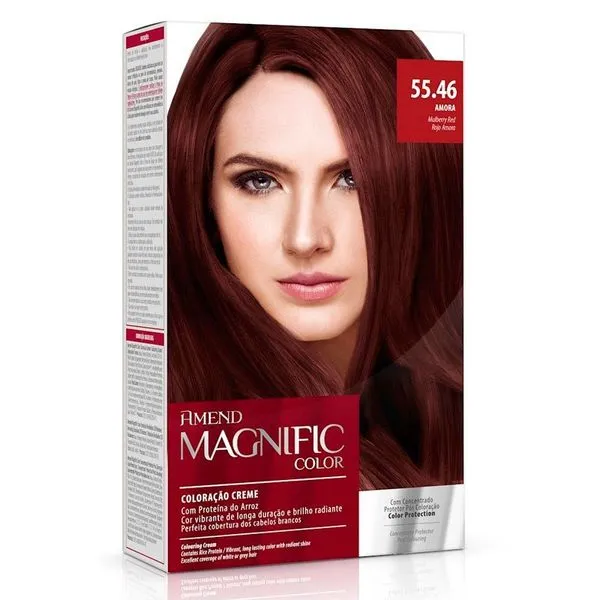 Kit Coloração Creme Amend Magnific Amora 55.46