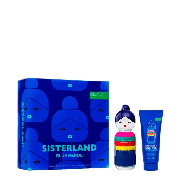 Kit Benetton - United Blue Neroli - Perfume Feminino - Eau de Toilette 80ml + Body Lotion 75ml