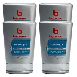 Kit Bálsamo Pós Barba Bozzano Hidratação 100g - 4 Unidades