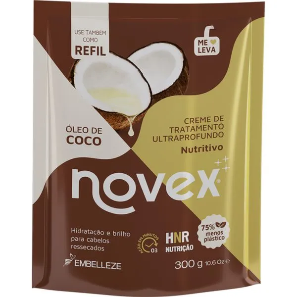 Creme de Tratamento Novex Óleo De Coco Refil 300g