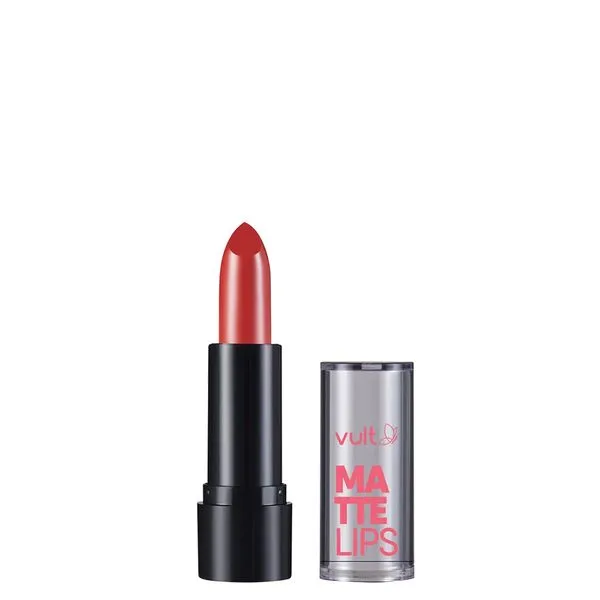 Batom Cremoso Vult Matte Lips 12 Vermelho Carmim